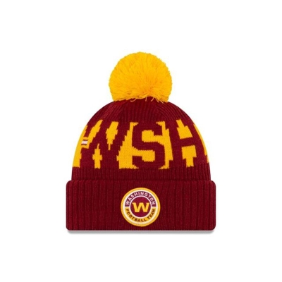 Sapca New Era Washington Football Team NFL Cold Weather Sport Knit Beanie - Rosii